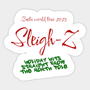 Rap the Halls: Sleigh-Z Drops the Beat Sticker